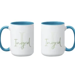 Initial and Script Name Mug