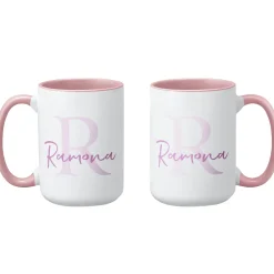 Initial and Script Name Mug