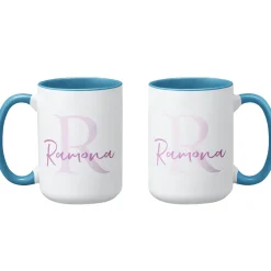 Initial and Script Name Mug