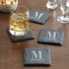 Initially Yours Slate Coaster Set