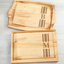 Initial Stripe Cutting Board