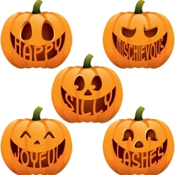 Jack-o-Lantern Wreath Holder with Plaque