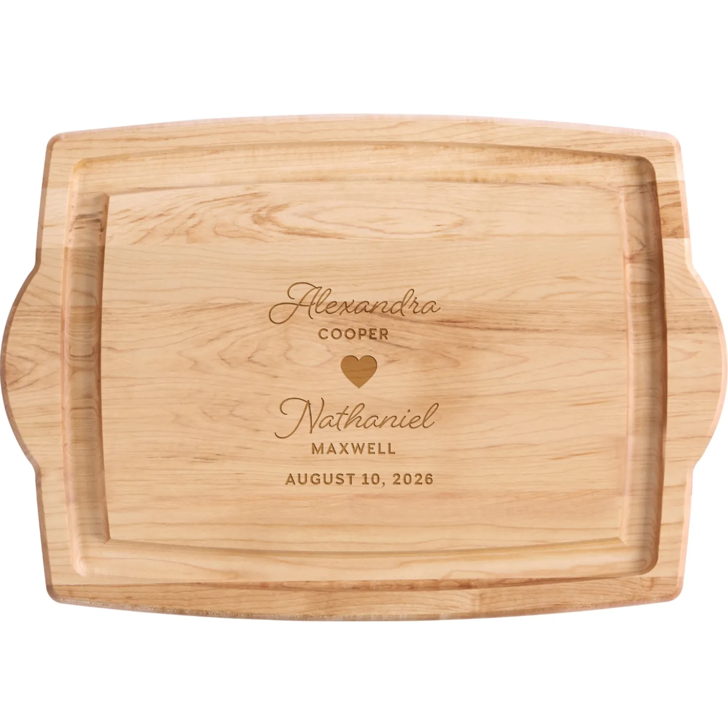 Joined in Love Maple Wood Cutting Board