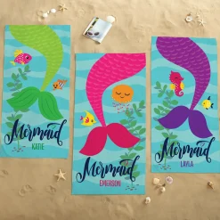 Just a Mermaid Beach Towel