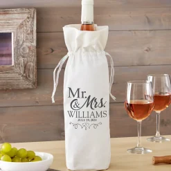 Just Married Wine Bag