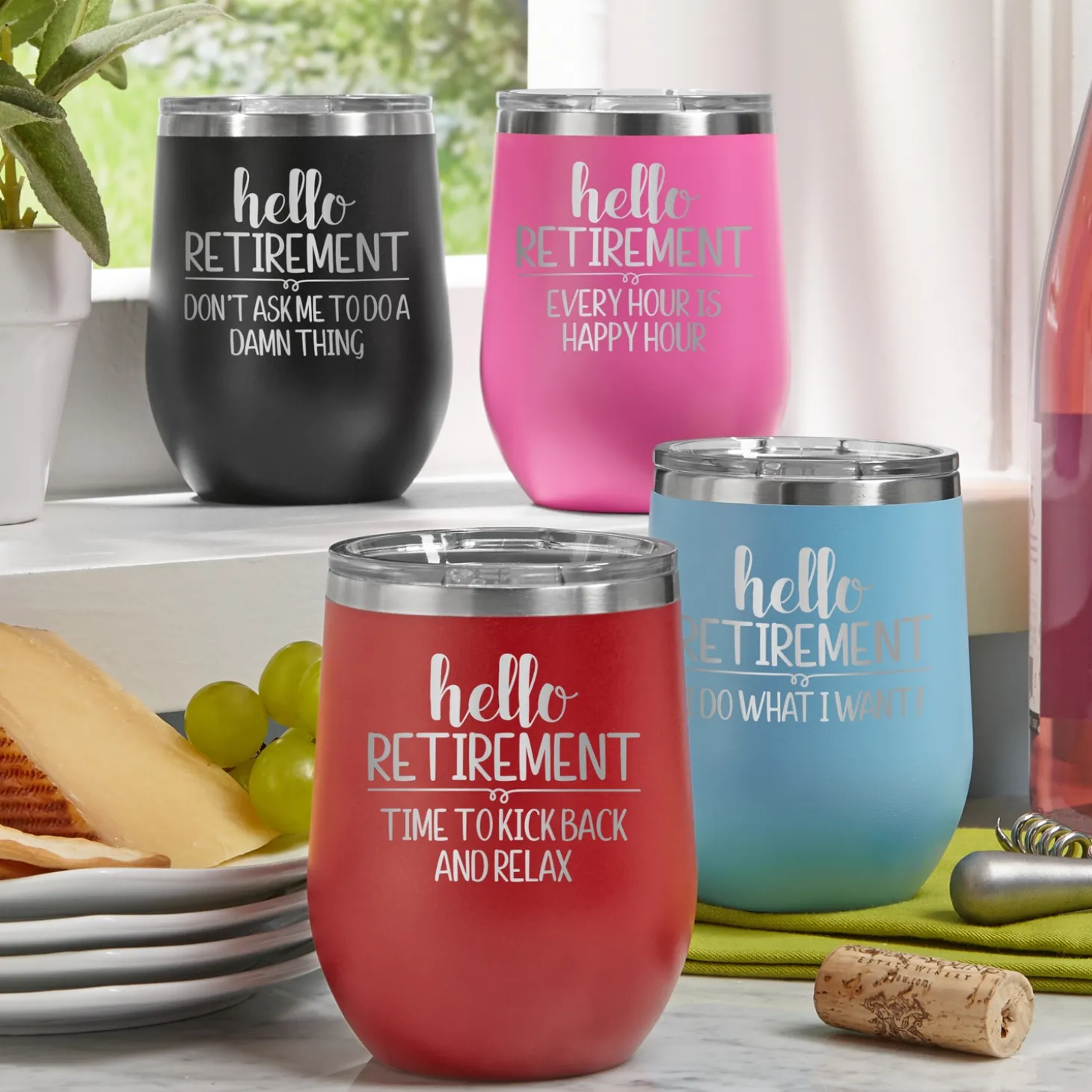 Let The Adventure Begin Insulated Wine Tumbler