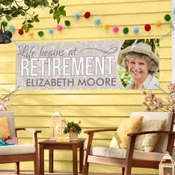 Life Begins At Retirement Photo Banner