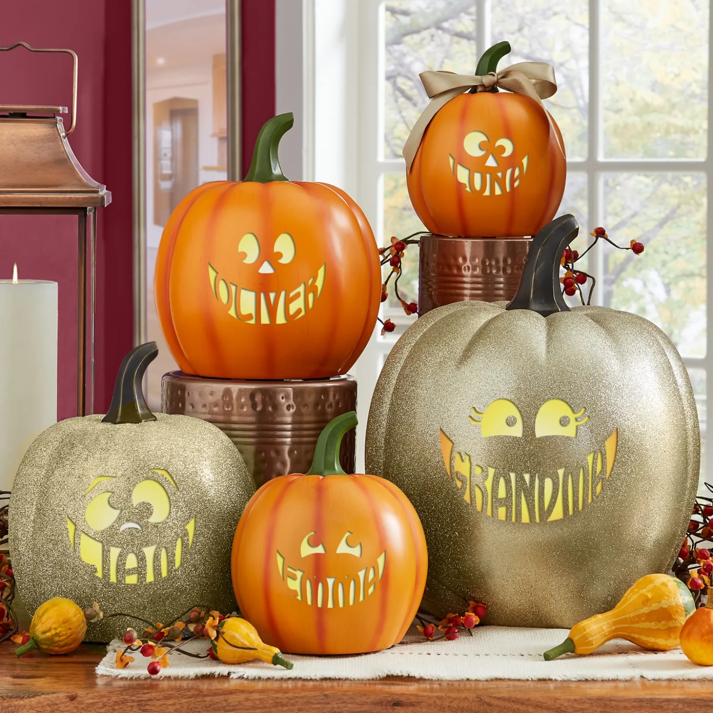 Light-Up Design Your Own Pumpkin Family