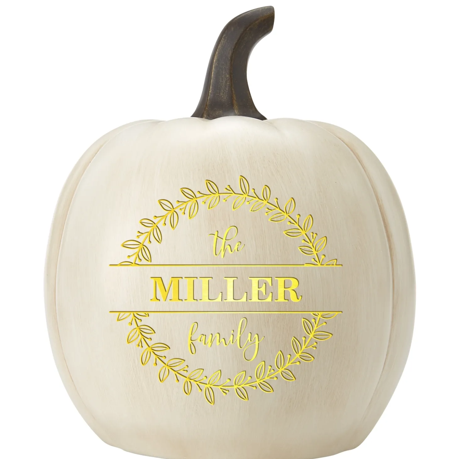 Light-Up Floral Circle Pumpkin