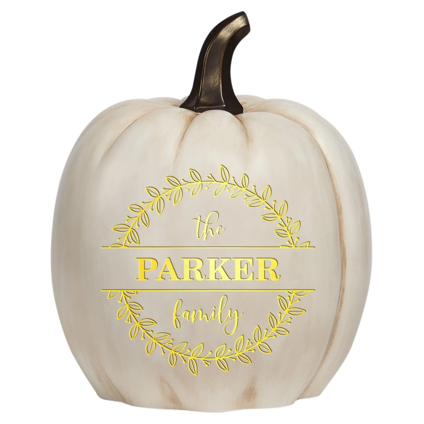 Light-Up Floral Circle Pumpkin