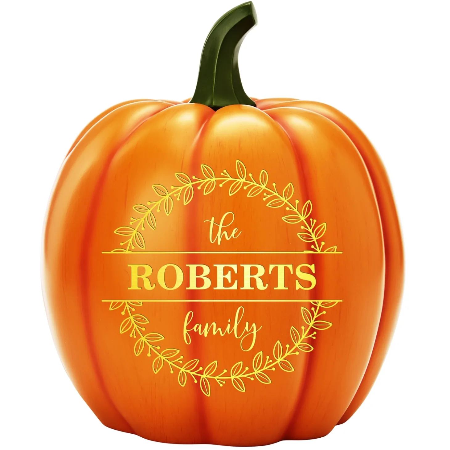 Light-Up Floral Circle Pumpkin