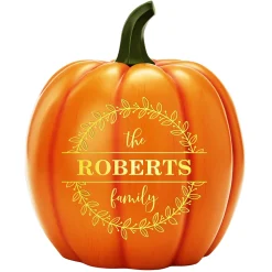 Light-Up Floral Circle Pumpkin