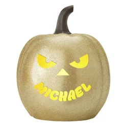 Light-Up Goofy Faces Pumpkin