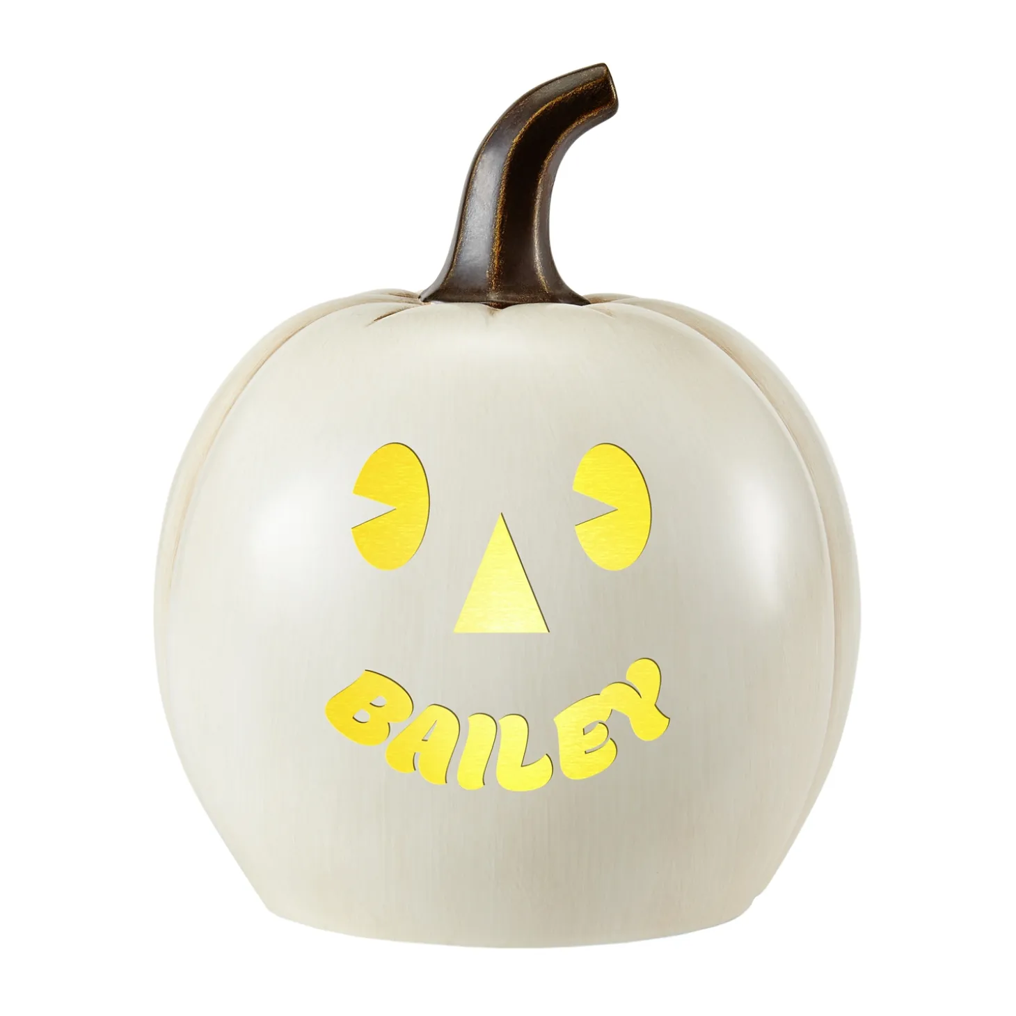 Light-Up Goofy Faces Pumpkin
