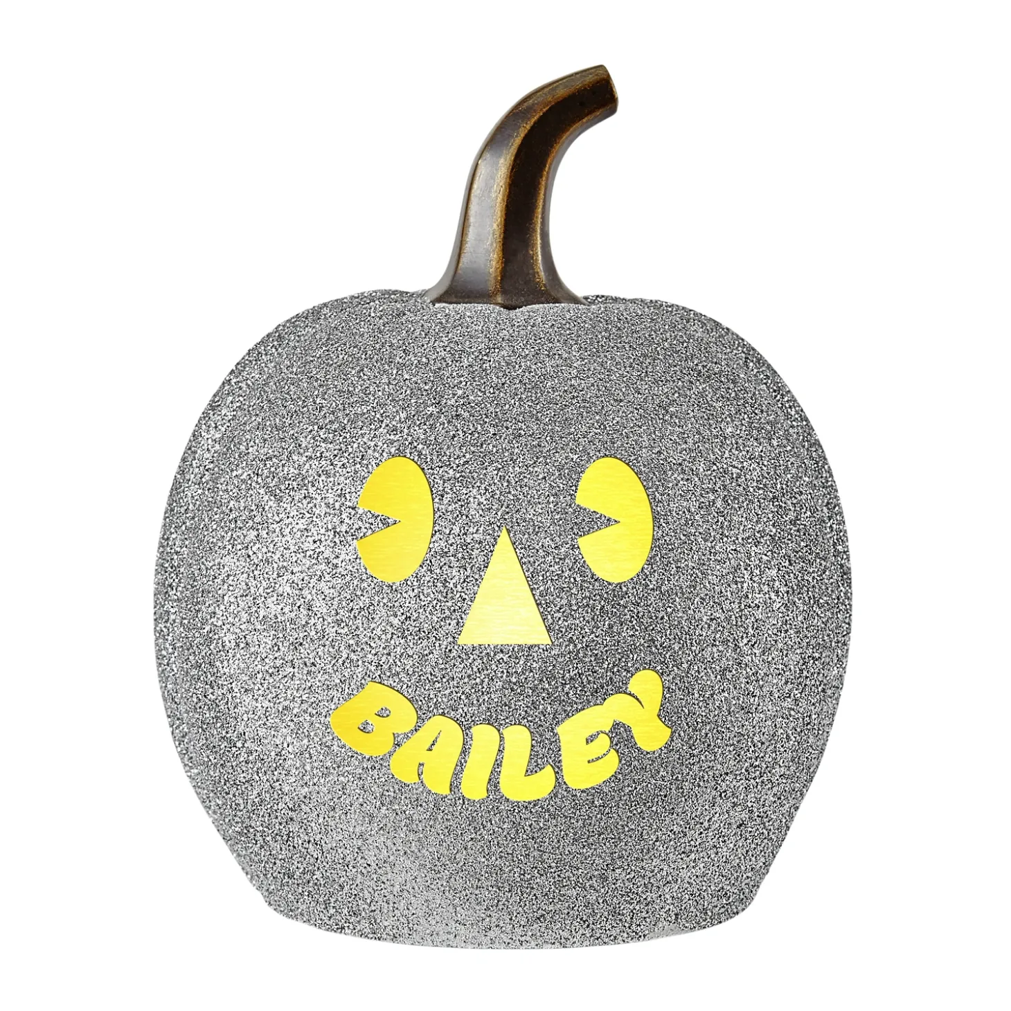 Light-Up Goofy Faces Pumpkin