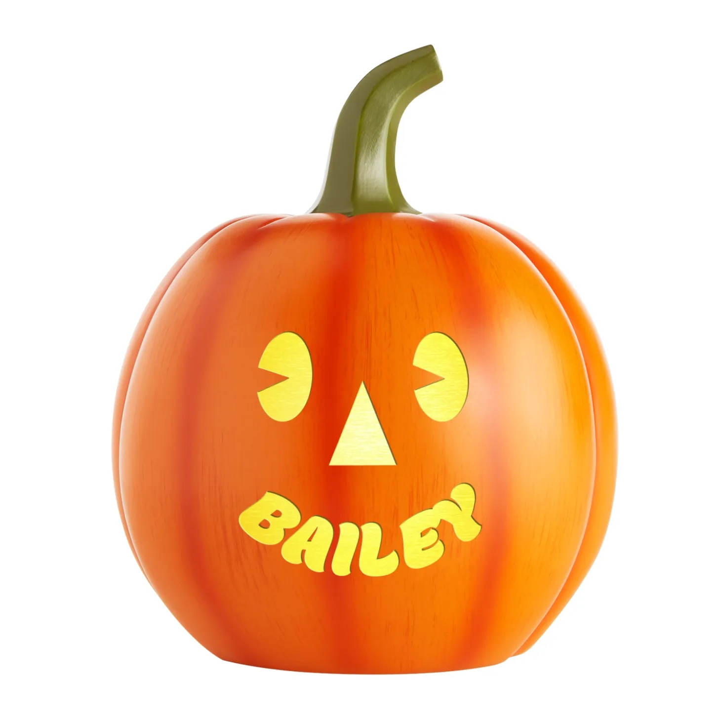 Light-Up Goofy Faces Pumpkin