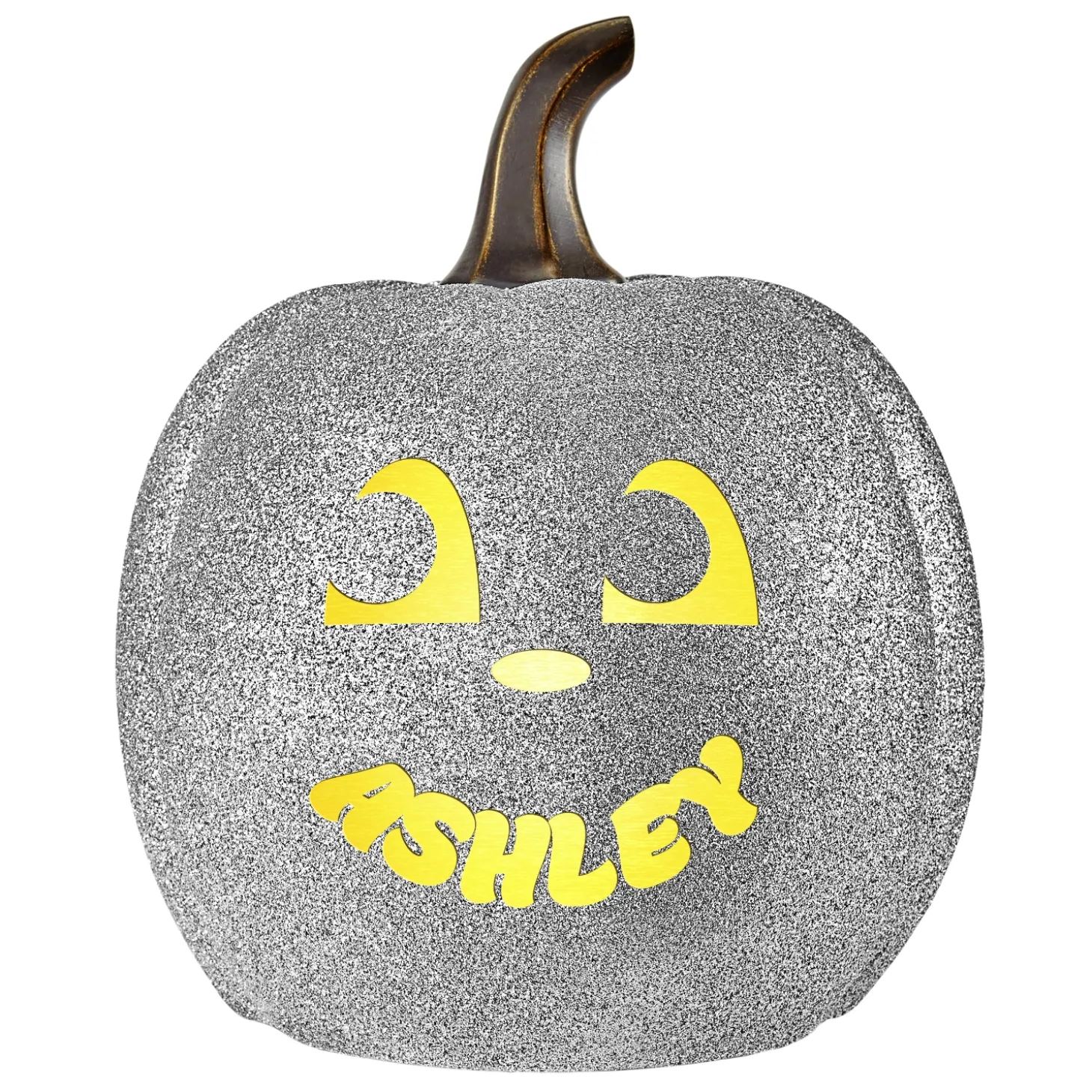 Light-Up Goofy Faces Pumpkin