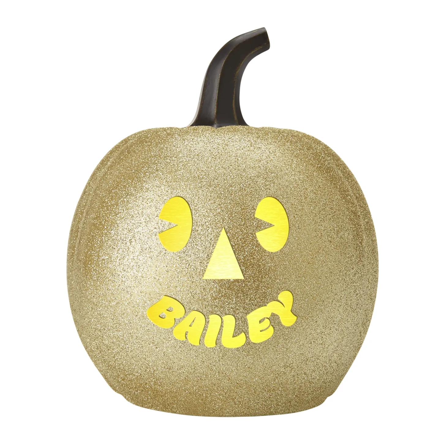 Light-Up Goofy Faces Pumpkin