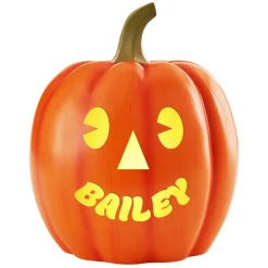 Light-Up Goofy Faces Pumpkin