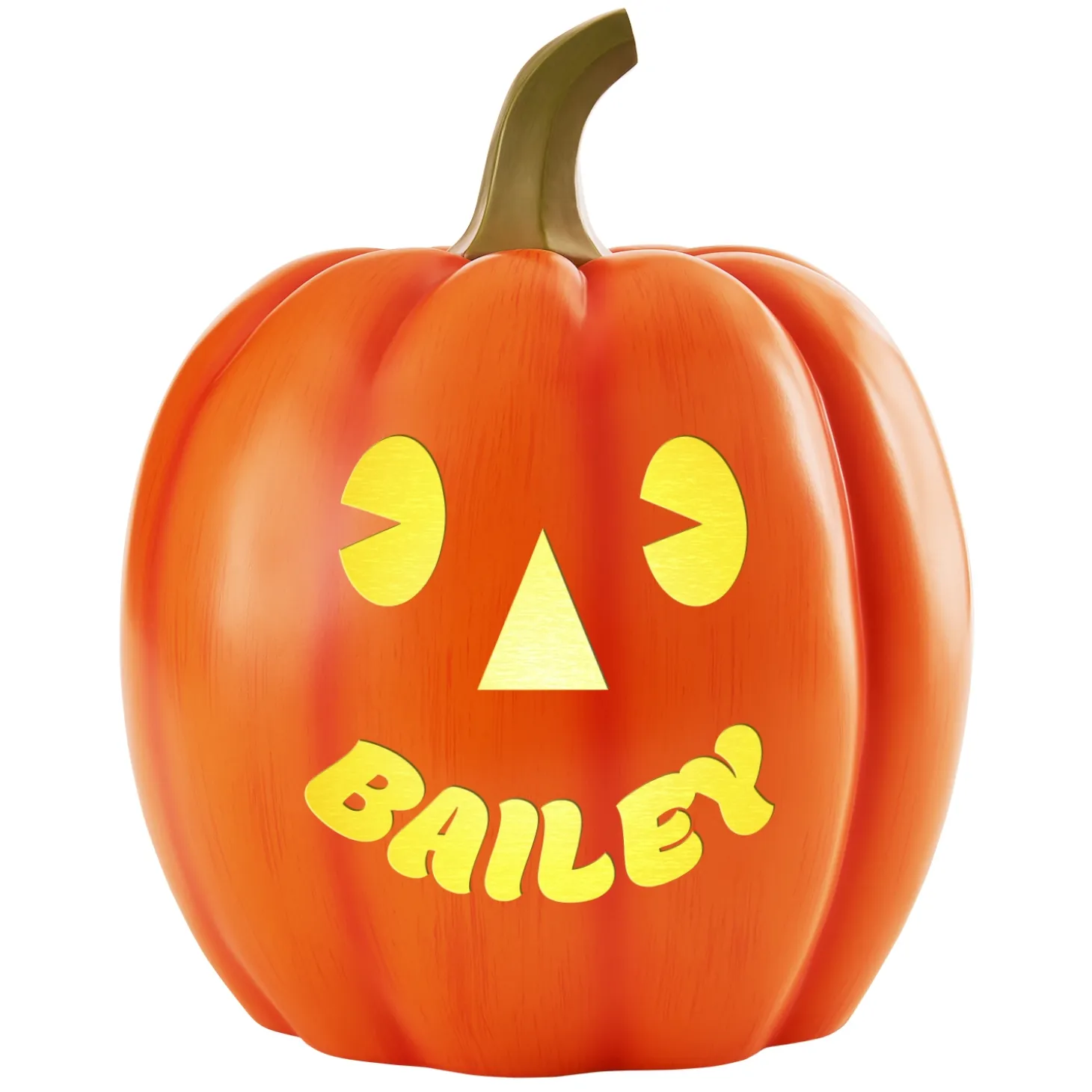 Light-Up Goofy Faces Pumpkin