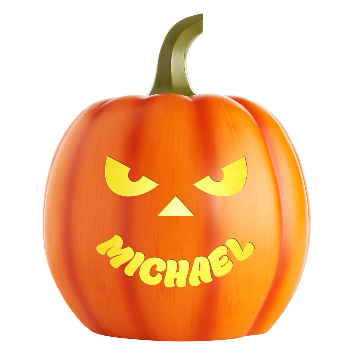 Light-Up Goofy Faces Pumpkin