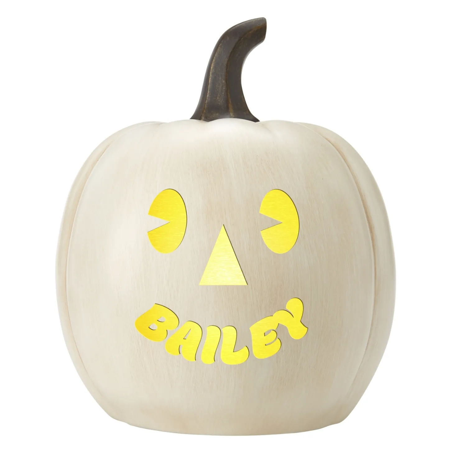 Light-Up Goofy Faces Pumpkin