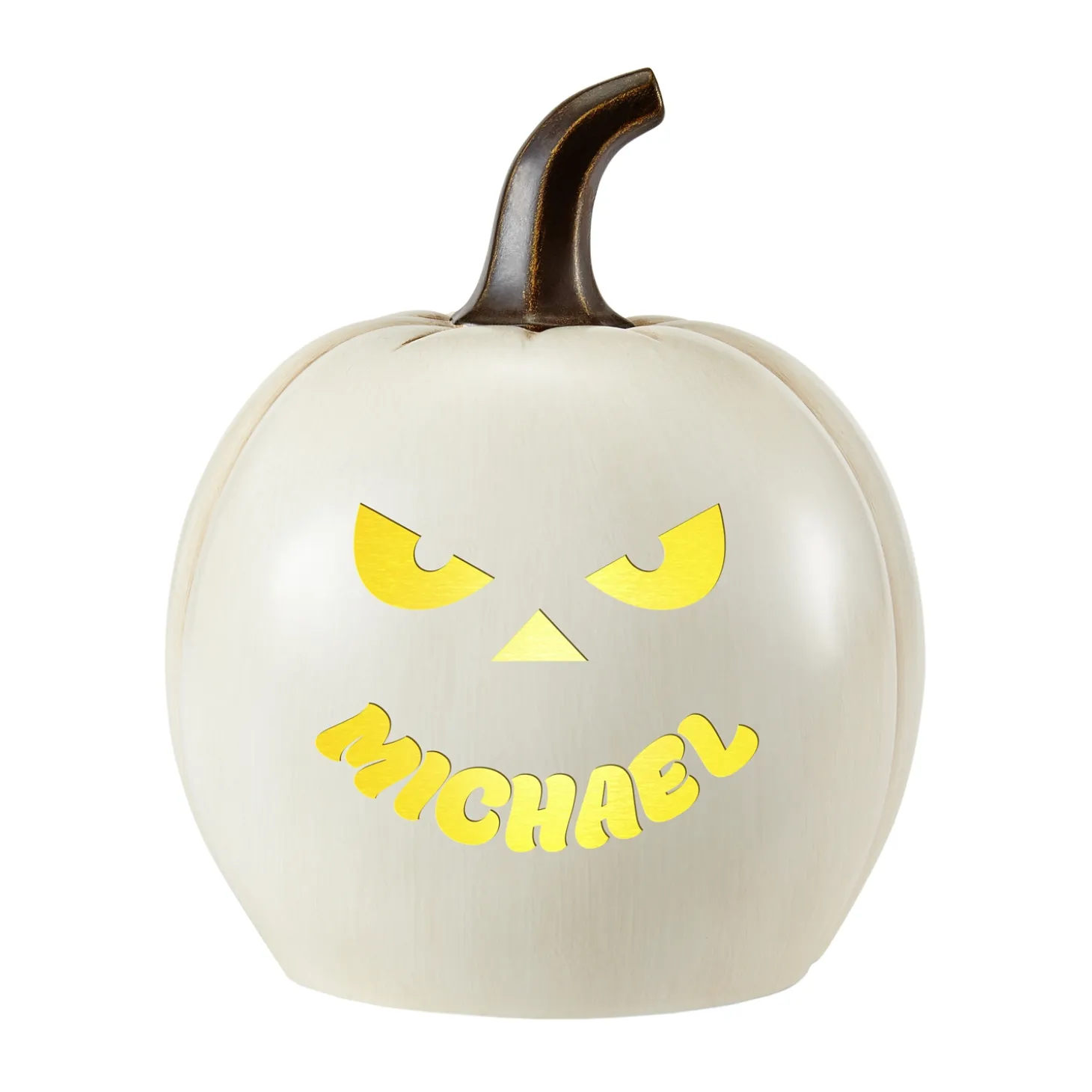 Light-Up Goofy Faces Pumpkin