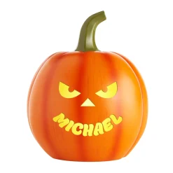 Light-Up Goofy Faces Pumpkin