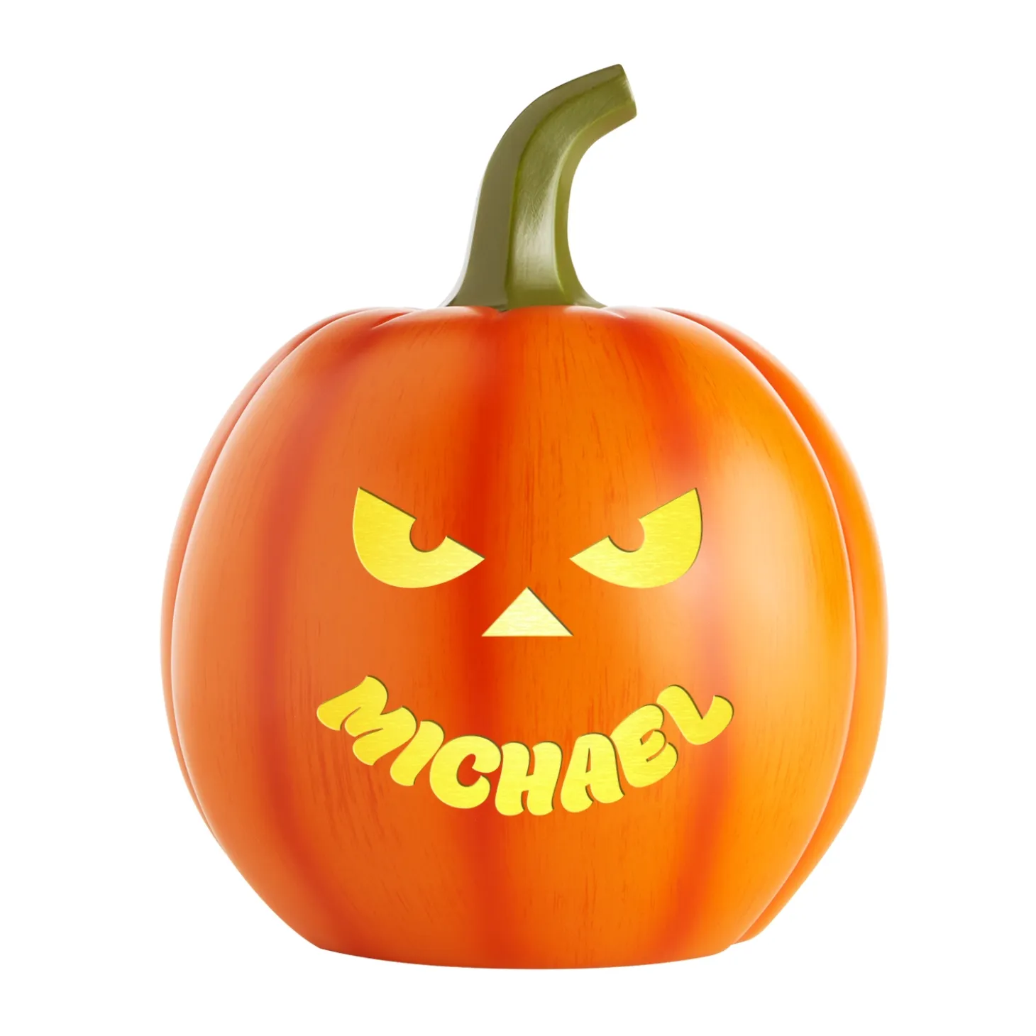 Light-Up Goofy Faces Pumpkin