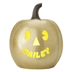 Light-Up Goofy Faces Pumpkin