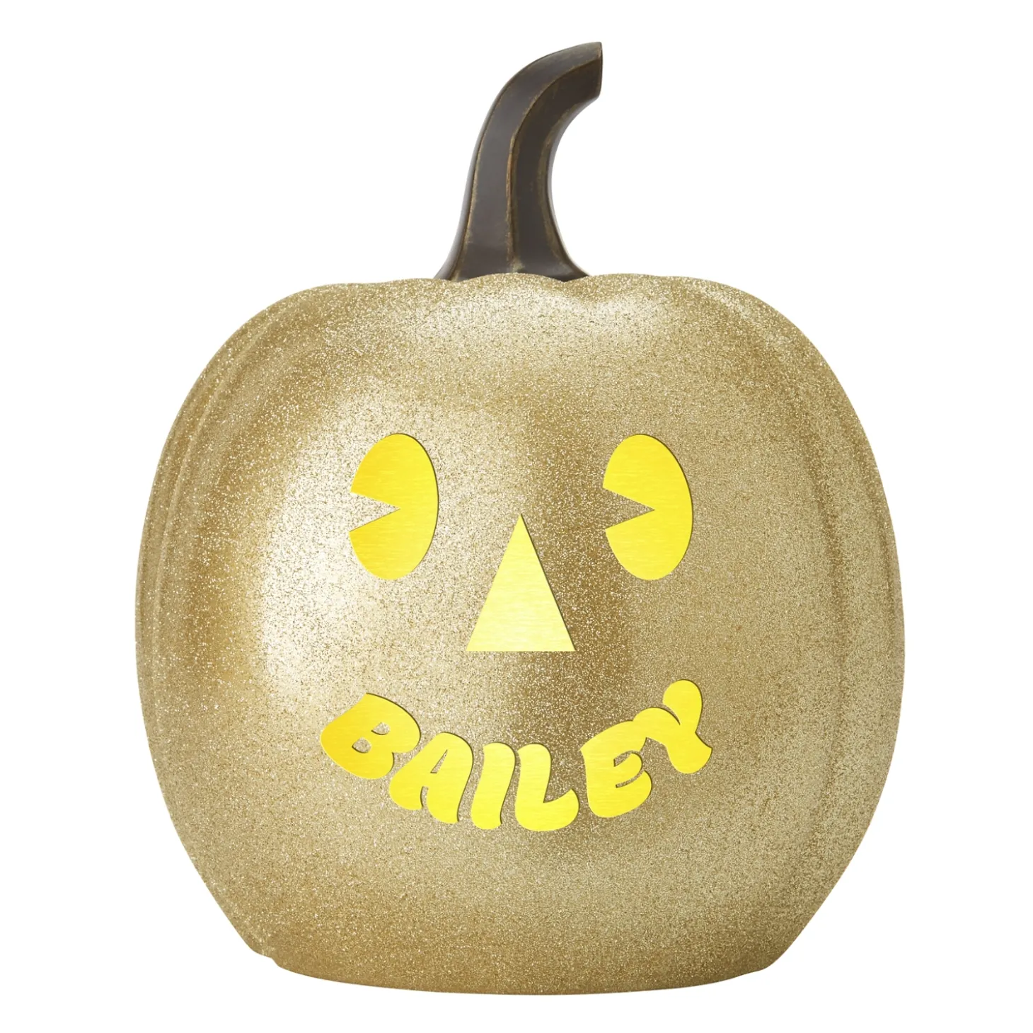 Light-Up Goofy Faces Pumpkin