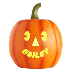Light-Up Goofy Faces Pumpkin