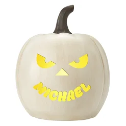 Light-Up Goofy Faces Pumpkin