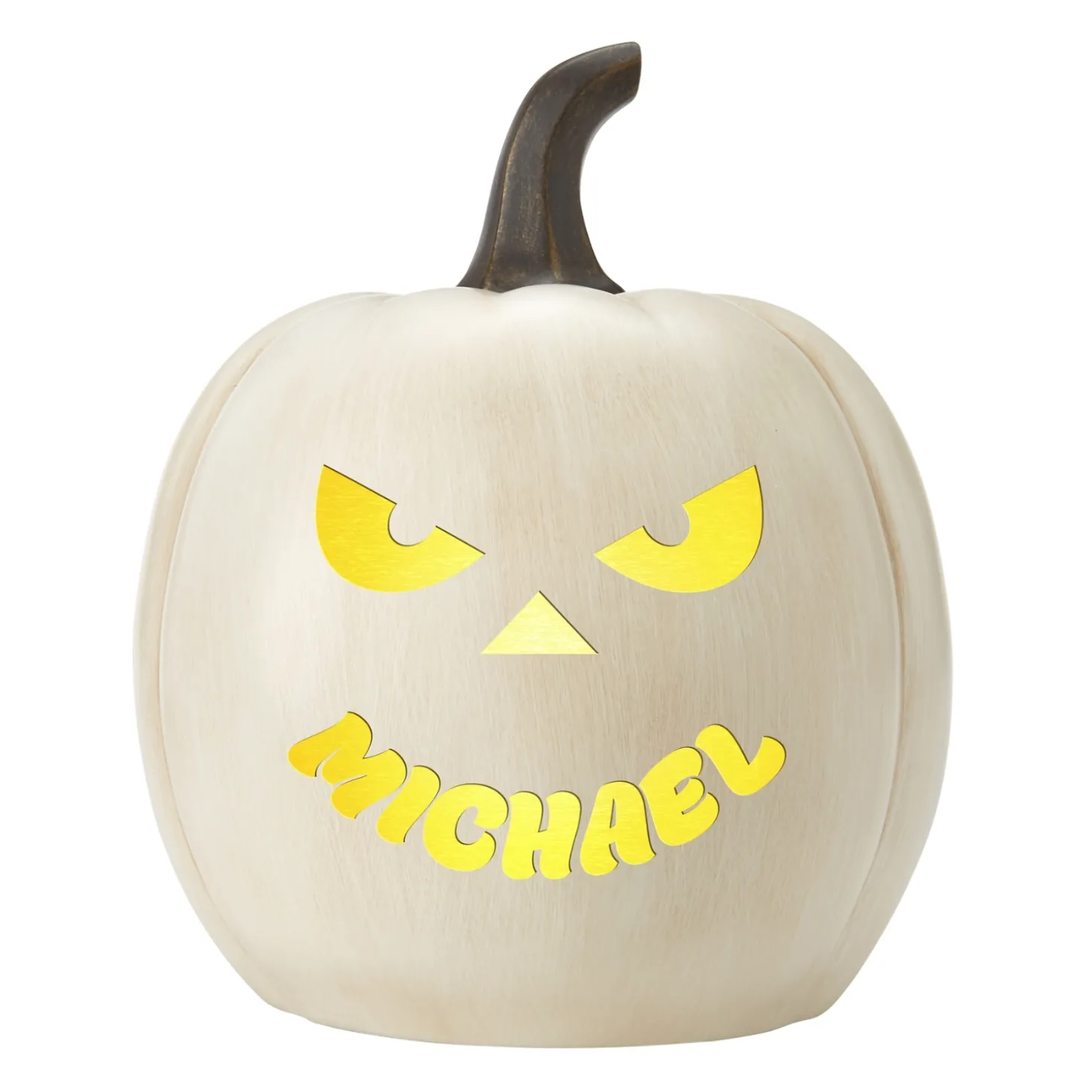 Light-Up Goofy Faces Pumpkin