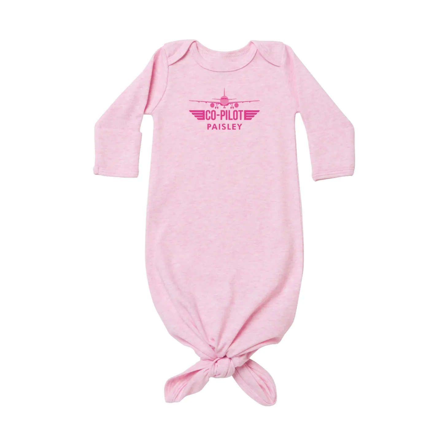 Little Co-Pilot Baby Knotted Gown