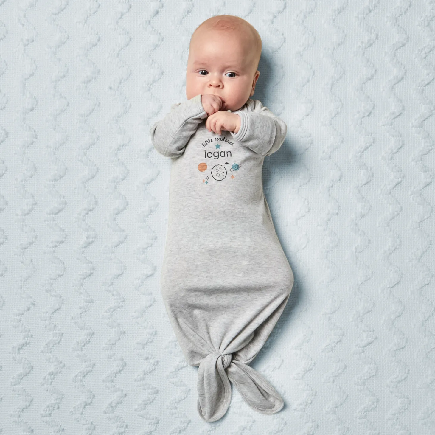 Little Explorer Baby Knotted Gown