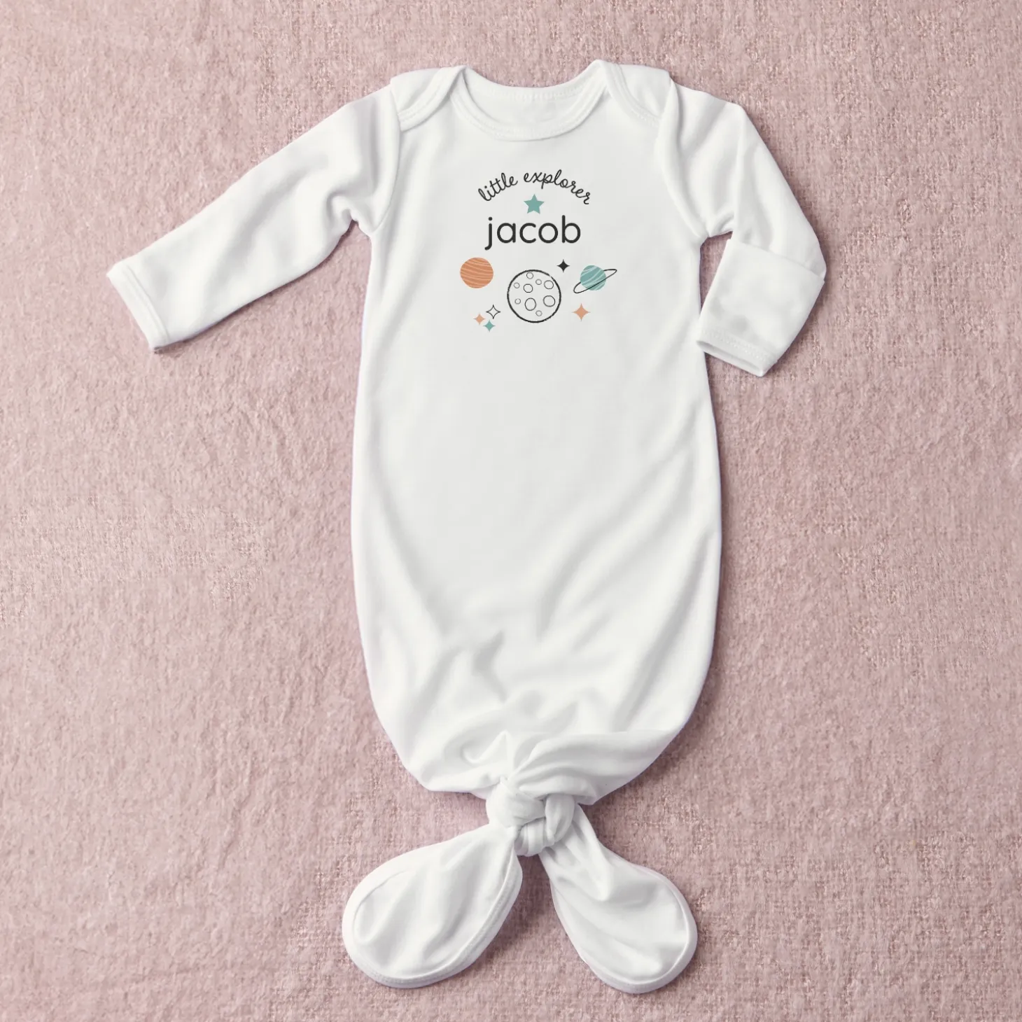 Little Explorer Baby Knotted Gown