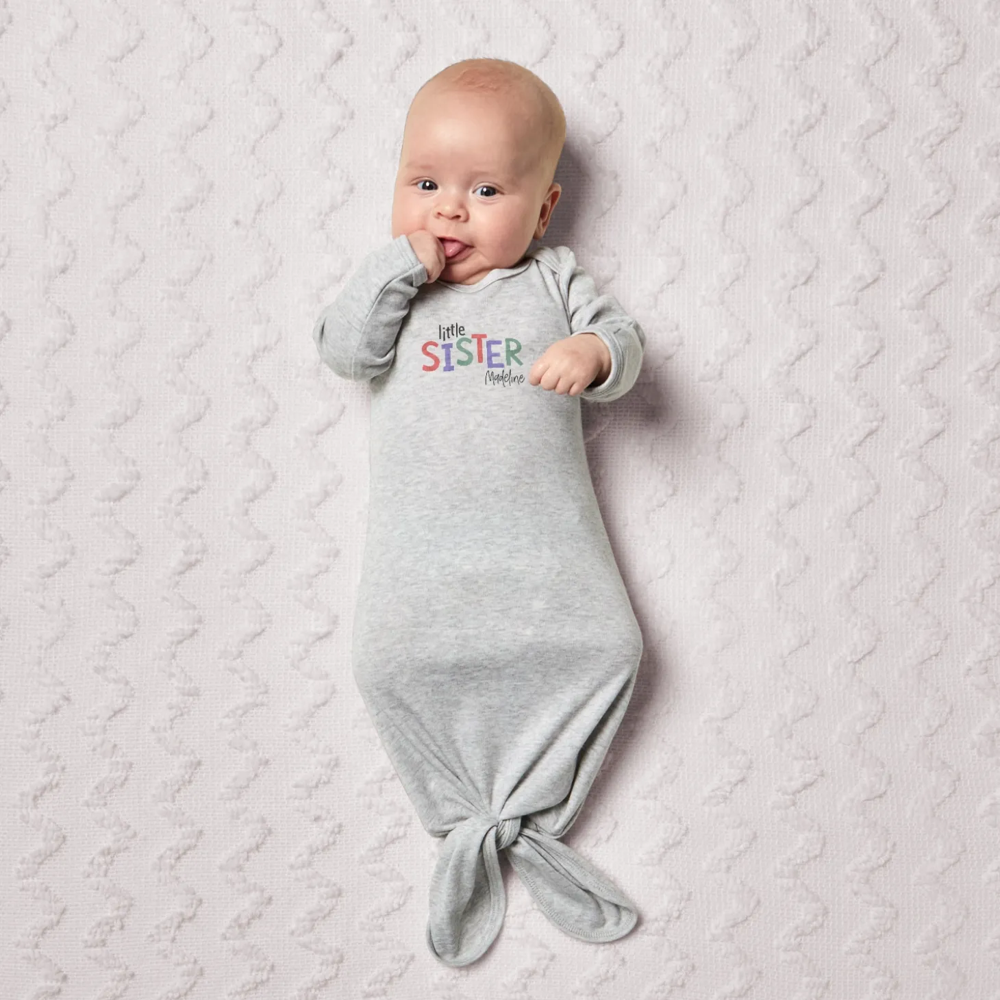 Little Sibling Baby Knotted Gown