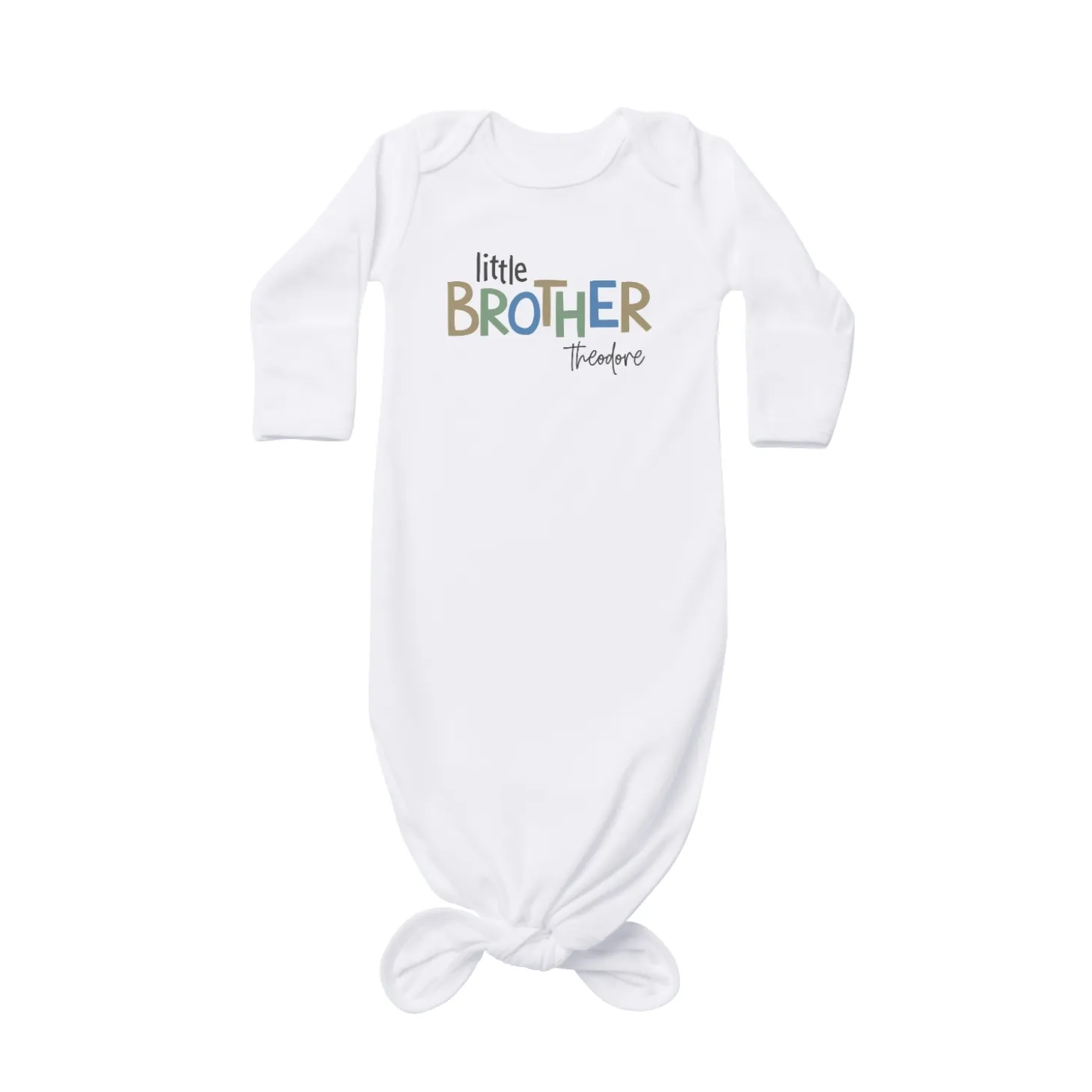 Little Sibling Baby Knotted Gown