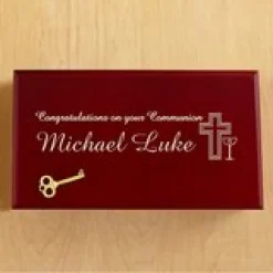 Locking Heirloom Communion & Confirmation Keepsake Box