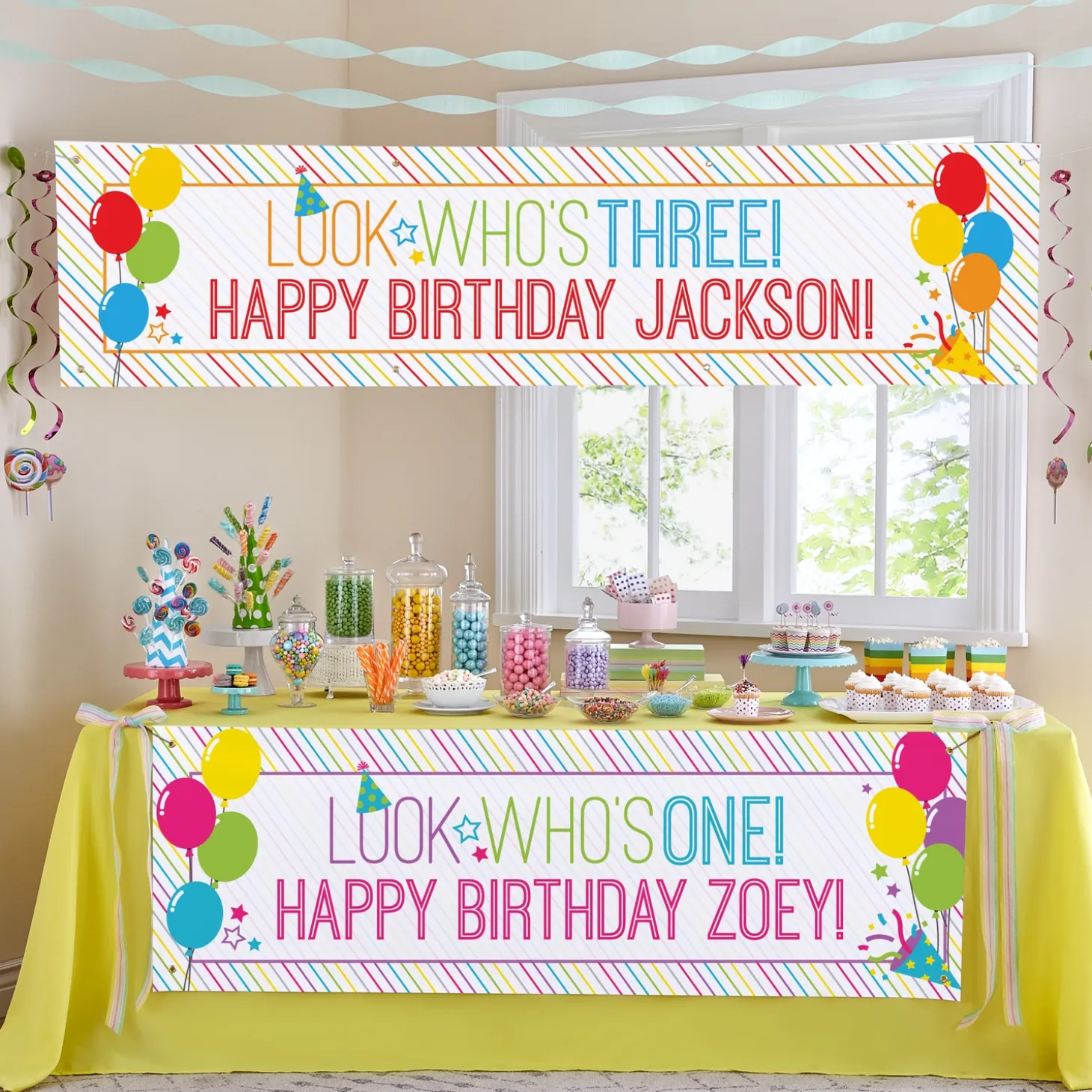 Look Who's... Birthday Banner