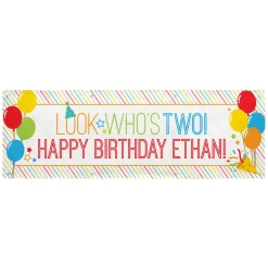Look Who's... Birthday Banner