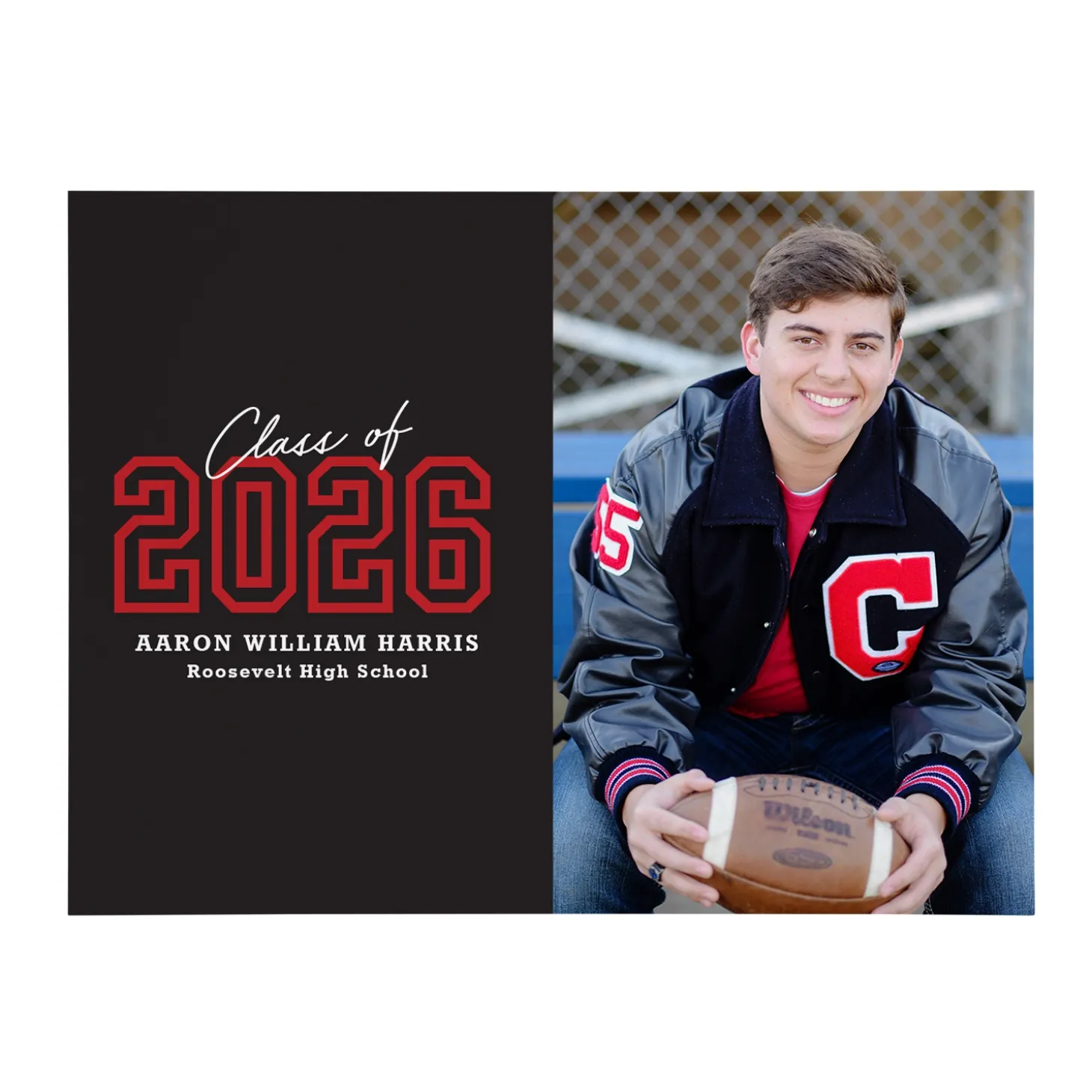 Loud and Proud Graduation Year Photo Wood Block