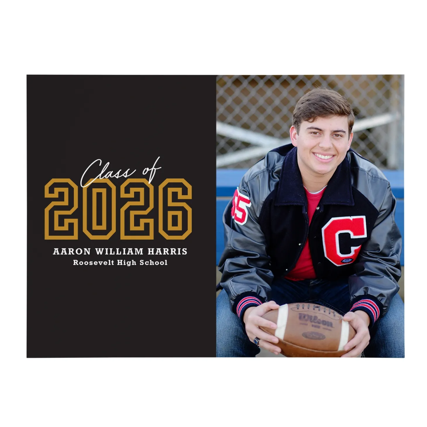 Loud and Proud Graduation Year Photo Wood Block