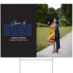 Loud and Proud Graduation Year Photo Yard Sign