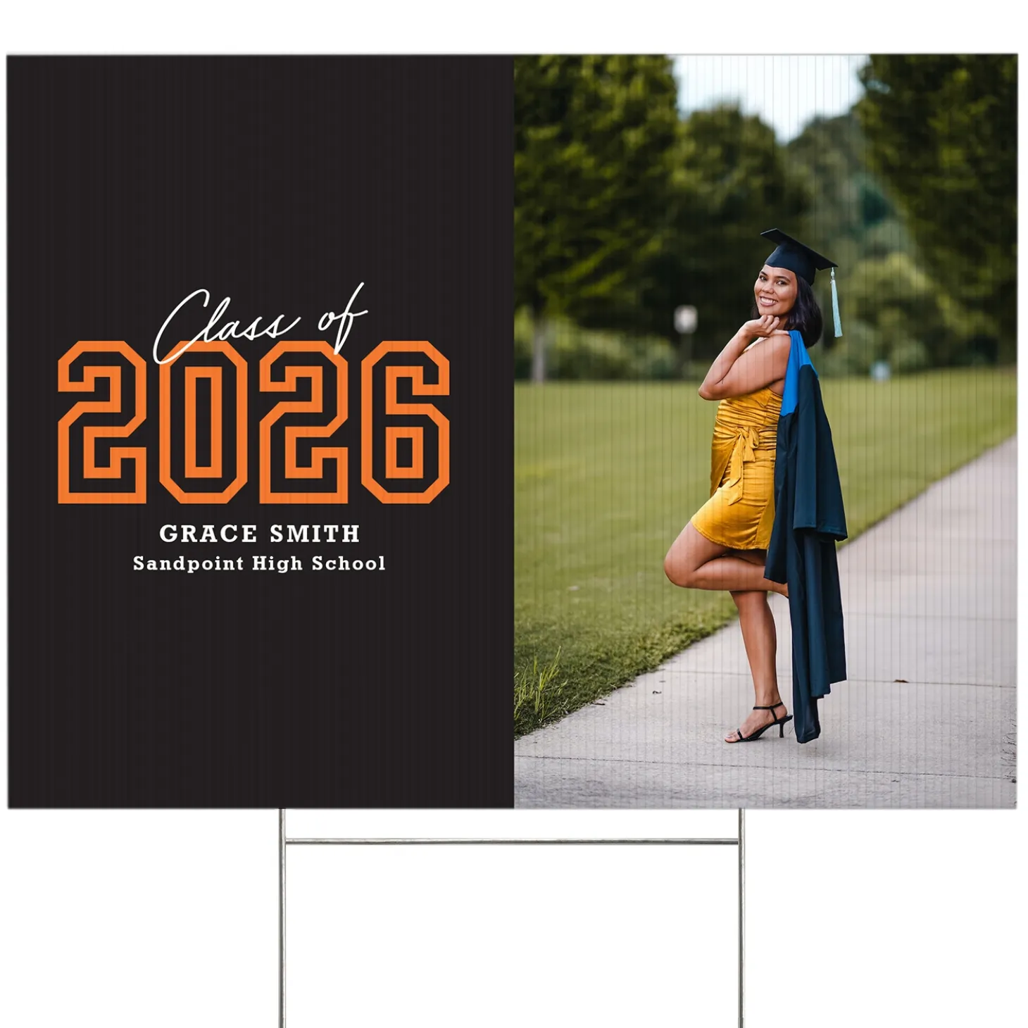 Loud and Proud Graduation Year Photo Yard Sign