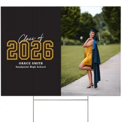 Loud and Proud Graduation Year Photo Yard Sign