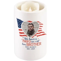 Love and Honor Memorial Photo LED Votive