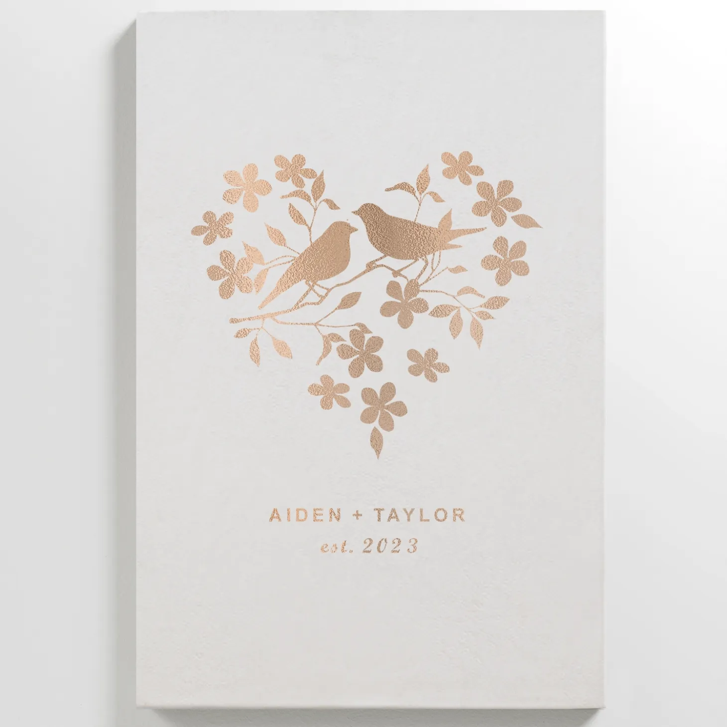 Love Birds Leather Wall Art