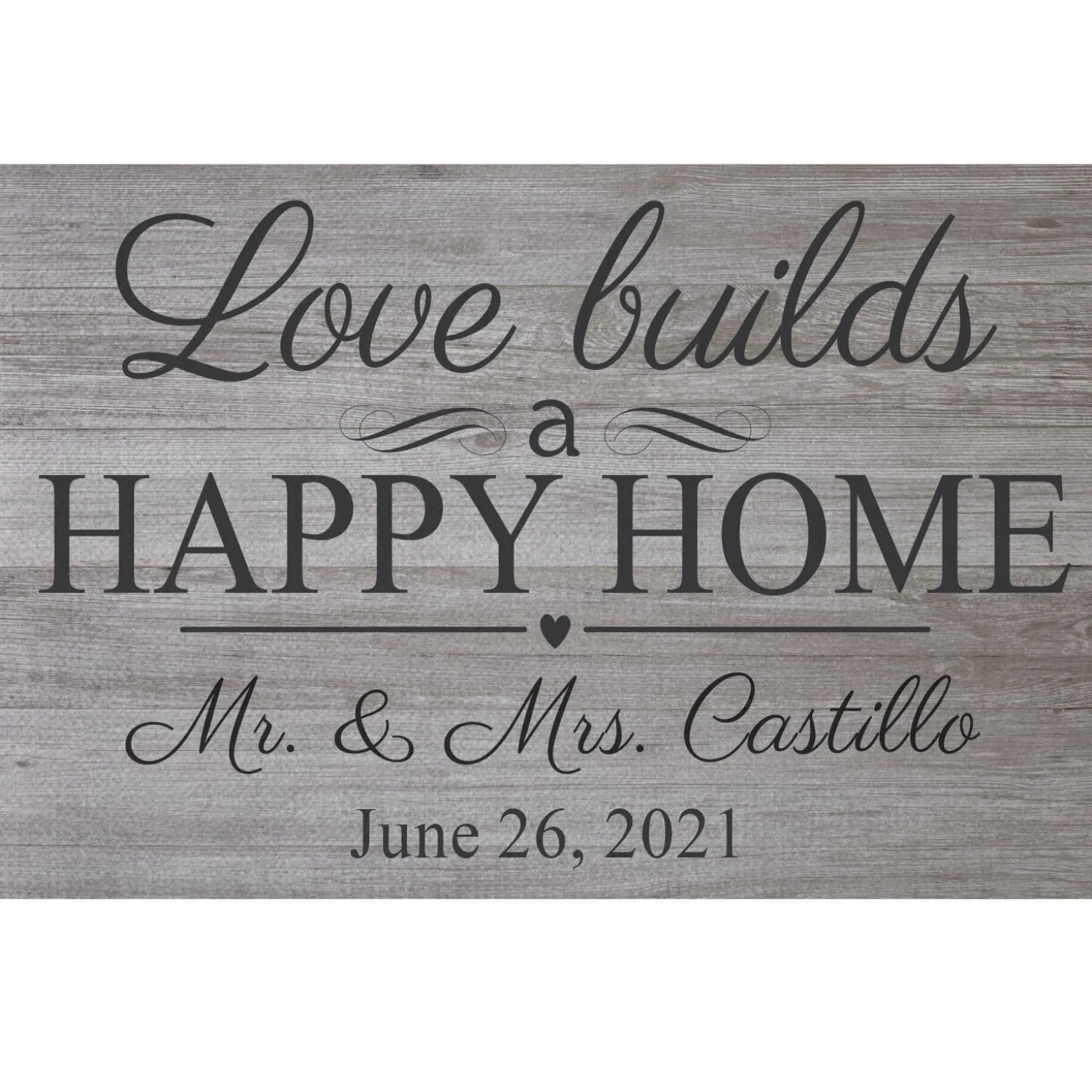 Love Builds a Happy Home Doormat